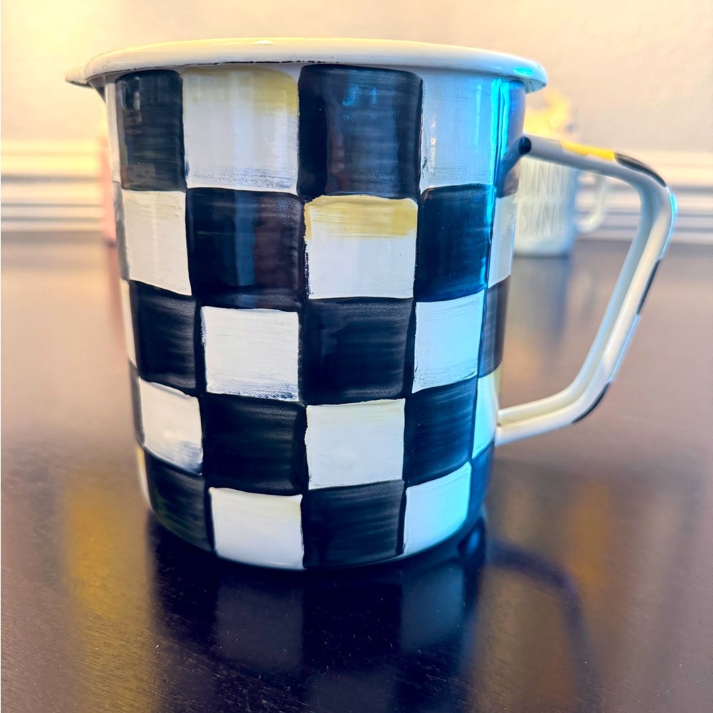 Mackenzie Childs 7 cup Enamel Measuring Cup